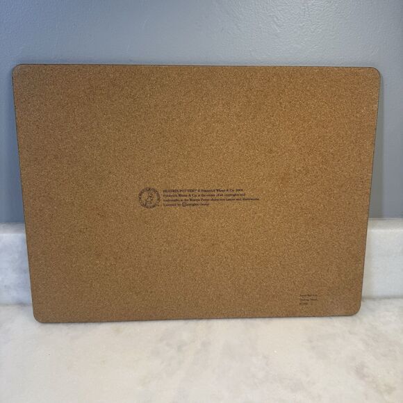 Pottery Barn Kids Placemat Beatrix Potter Peter Rabbit Single Cork Back - Picture 2 of 13